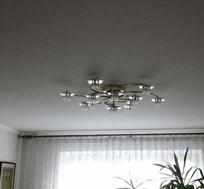 Натяжные потолки в зал матовые 10 м<sup>2</sup>